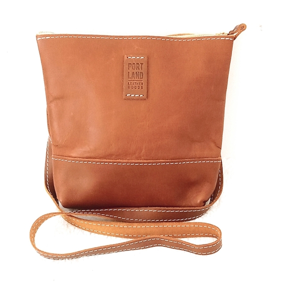 Portland Leather Handbags - Portland Leather Tan Crossbody Bag